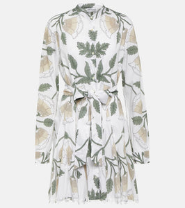 Juliet Dunn Floral cotton minidress