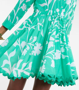 Juliet Dunn Majorelle cotton shirt dress
