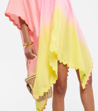 Juliet Dunn Ombr√É¬© scalloped silk kaftan