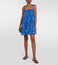Juliet Dunn Printed cotton minidress
