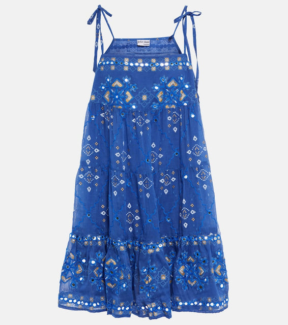 Juliet Dunn Printed cotton minidress