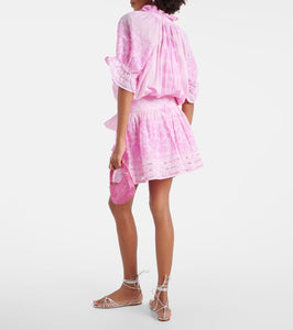 Juliet Dunn Printed cotton shirt dress