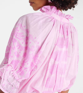 Juliet Dunn Printed cotton shirt dress