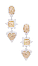 Julietta Foxy Brown Earrings in White