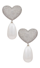 Julietta Frances Earrings in Metallic Silver