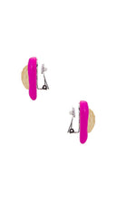 Julietta Heart Studs in Pink