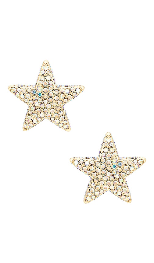 Julietta Honey Ryder Earrings in Metallic Gold