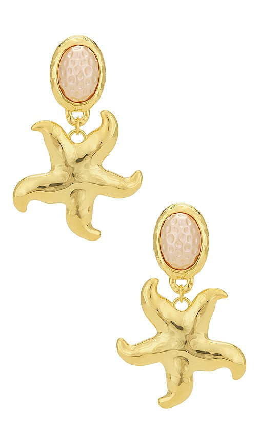 Julietta Mermaid Dreams Earrings in Metallic Gold