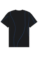 Jungles Overlock Stitch Tee in Black