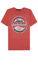 Junk Food Budweiser Classic American Tee in Rust