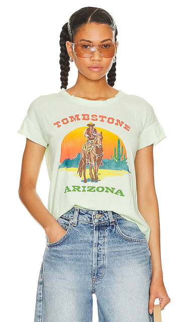 Junk Food Tombstone Arizona Tee in Mint - T-shirt Junk Food Tombstone Arizona en menthe - 垃圾食品墓碑亚利桑那 T 恤完好无损 - Junk Food Tombstone Arizona T-Shirt in Mint - Junk Food Tombstone 아리조나 티셔츠 - Junk Food Tombstone Arizona Tee in menta