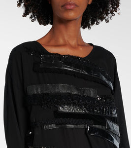 Junya Watanabe Asymmetrical paneled midi dress