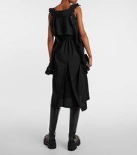 Junya Watanabe Cutout wool and mohair midi dress