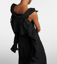 Junya Watanabe Cutout wool and mohair midi dress