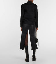 Junya Watanabe Denim and wool blend midi dress