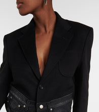 Junya Watanabe Denim and wool blend midi dress