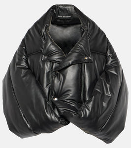 Junya Watanabe Faux leather bomber jacket