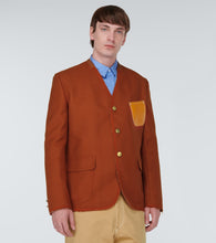 Junya Watanabe Faux leather-trimmed jacket