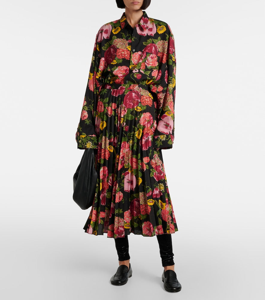 Junya Watanabe Pleated midi skirt