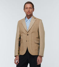 Junya Watanabe Printed cotton and linen blazer