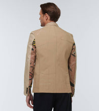 Junya Watanabe Printed cotton and linen blazer