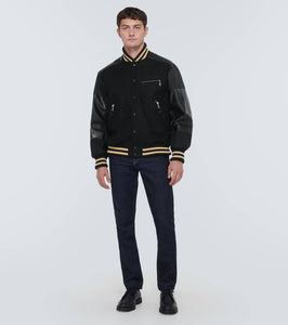 Junya Watanabe Wool-blend varsity jacket