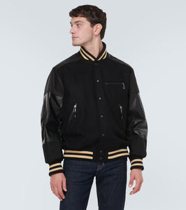 Junya Watanabe Wool-blend varsity jacket