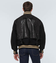 Junya Watanabe Wool-blend varsity jacket