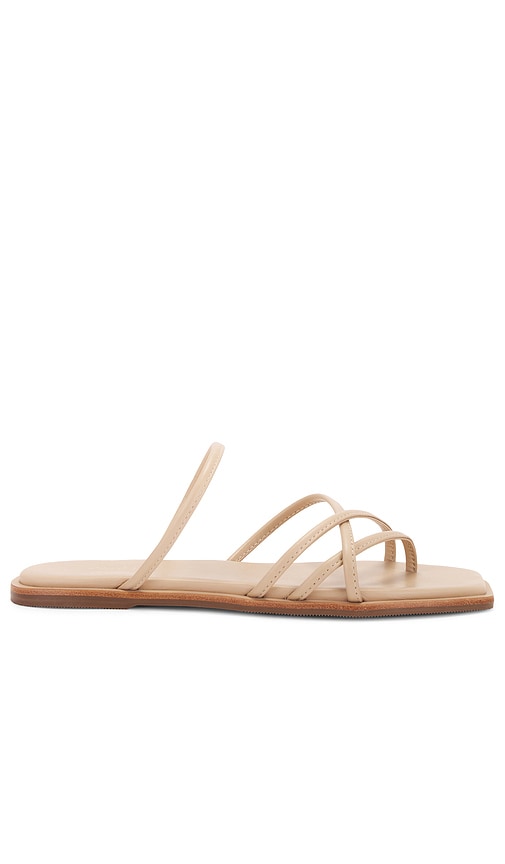 Kaanas Kapok Slide Sandal in Beige | Beige Slides for Women