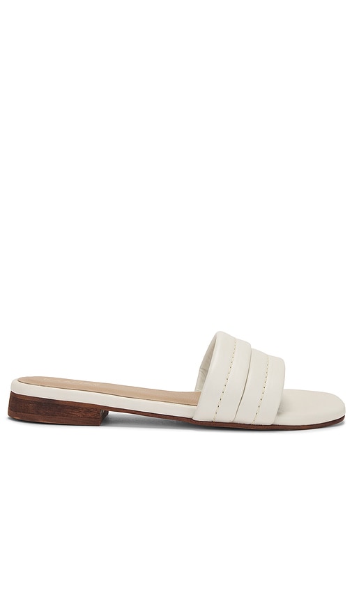 Kaanas Maya Sandal in Ivory | Ivory Slides for Women
