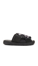 Kappa Banda Mitel Slides in Black | Men's Sandals & Slides in Black & White