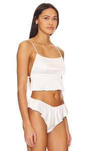 KAT THE LABEL Connie Camisole in White