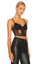 KAT THE LABEL Nicolette Bustier in Black