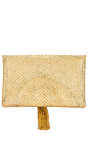 KAYU Cassia Clutch in Metallic Gold