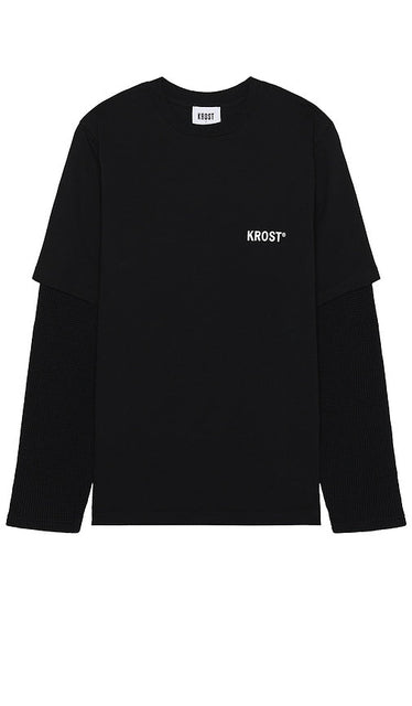 KROST Layered Tee in Black