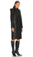 KULAKOVSKY Leather Coat in Black
