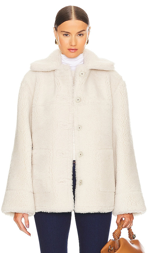 KULAKOVSKY Reversible Shearling Jacket in Tan