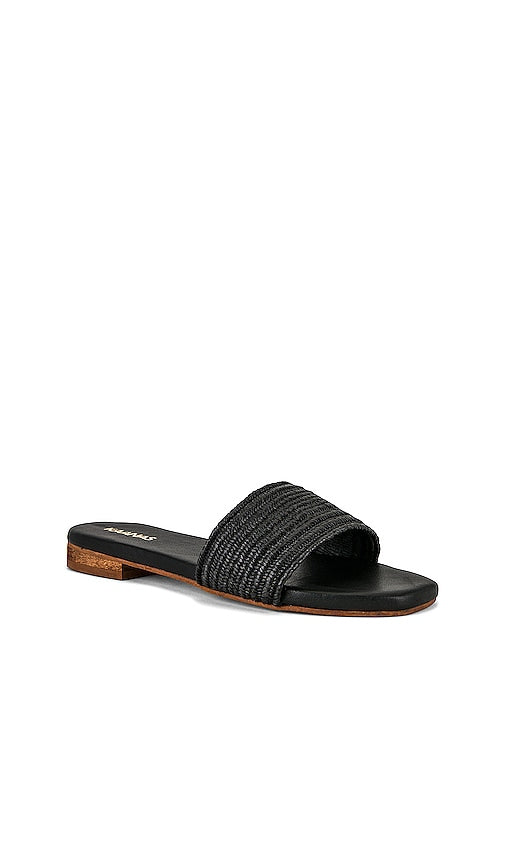 Kaanas Bimini Elastic Braid Slide in Black