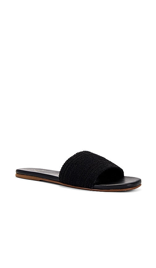Kaanas Mallow Slide Sandal in Black