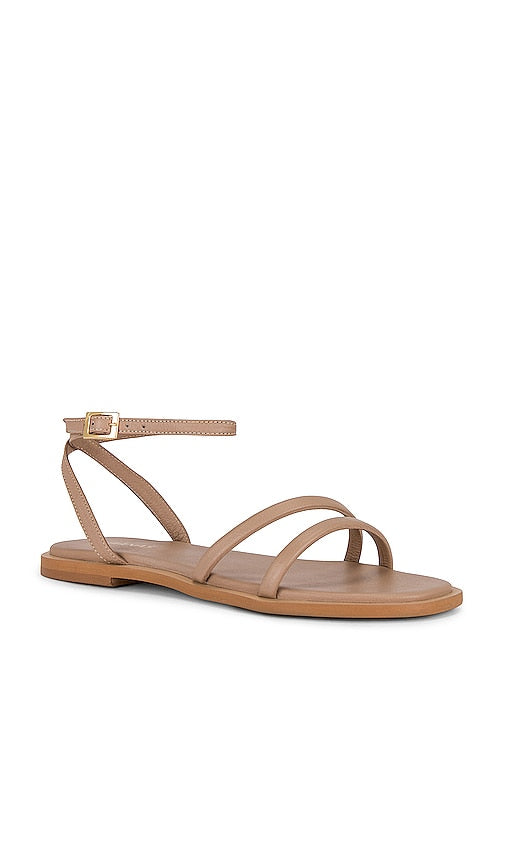 Kaanas Marquise Double Band Sandal in Brown