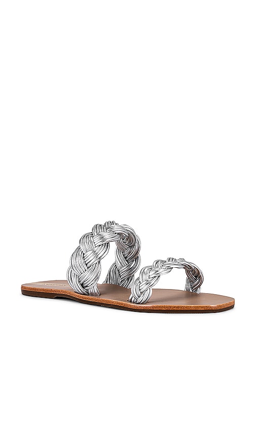Kaanas Muria Sandal in Metallic Silver