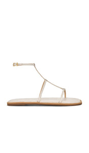 Kaanas Nerea Strappy Gladiator Sandal in Ivory | Ivory Strappy Sandals for Women