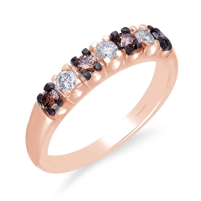 Kallati Diamond and Coco Diamond Fashion Band Ring 1/2ctw