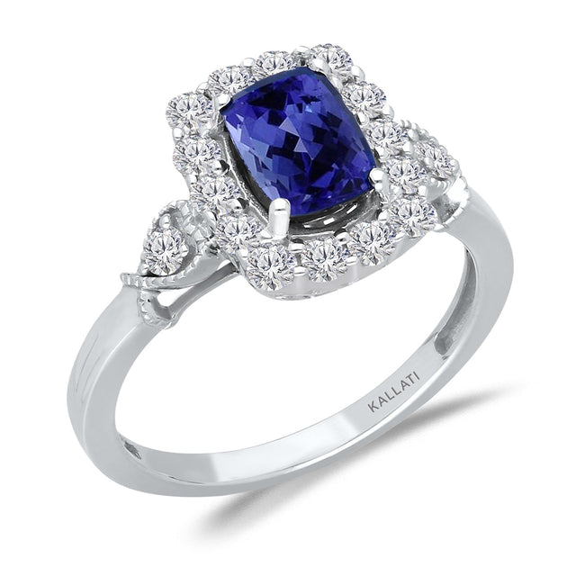 Kallati Tanzanite and Diamond Ring 3/8ctw
