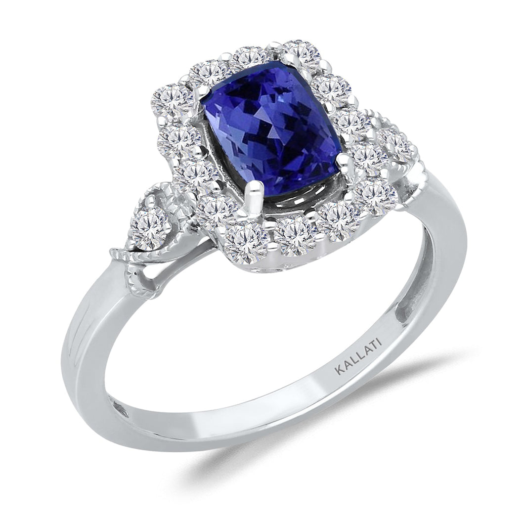 Kallati Tanzanite and Diamond Ring 3/8ctw