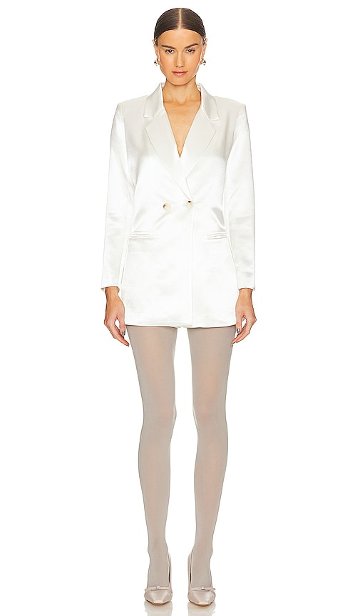 Karina Grimaldi Taylor Romper in White - Karina Grimaldi - Taylor - Barboteuse en blanc - 卡琳娜·格里马尔迪·泰勒 (Karina Grimaldi Taylor) 白色连衣裤 - Karina Grimaldi Taylor Strampler in Weiß - Karina Grimaldi Taylor 롬퍼 화이트 색상 - Karina Grimaldi Taylor Pagliaccetto in bianco