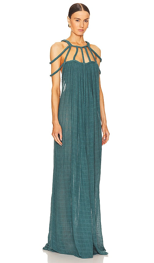 Kasia Kulenty Severyna Gown in Dark Green