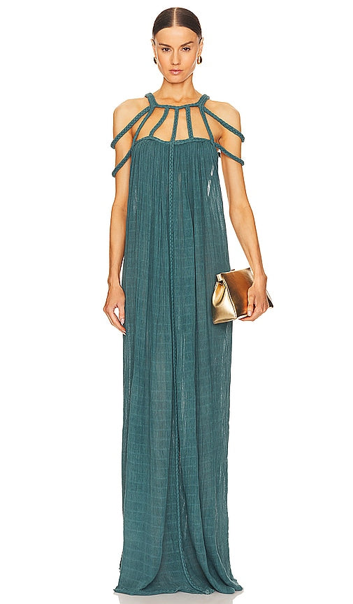 Kasia Kulenty Severyna Gown in Dark Green - Robe Kasia Kulenty Severyna en vert foncé - Kasia Kulenty Severyna 深绿色礼服 - Kasia Kulenty Severyna Kleid in Dunkelgrün - Kasia Kulenty Severyna 가운 - Abito Kasia Kulenty Severyna in verde scuro