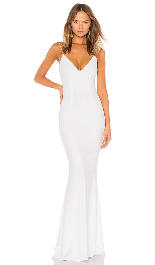 Katie May Bambi Gown in White - Katie May - Robe Bambi en blanc - 凯蒂·梅 (Katie May) 白色斑比礼服 - Katie May Bambi-Kleid in Weiß - Katie May Bambi 가운 화이트 색상 - Abito Katie May Bambi in bianco