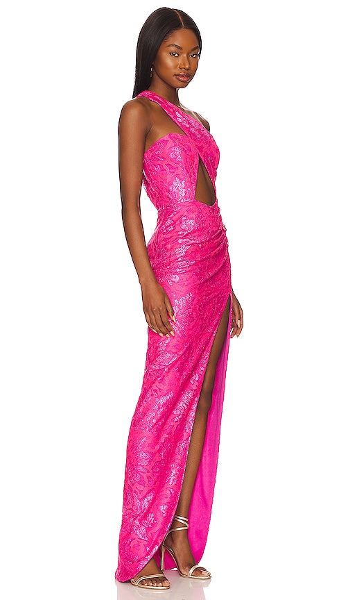Katie May Mika Gown in Fuchsia